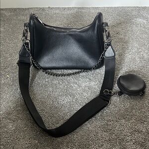 Black Leather Women's Purse